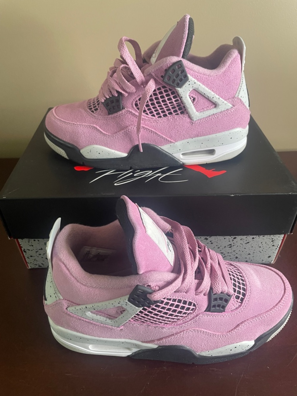 Jordan Kids' Pink Air Jordan 4 Retro